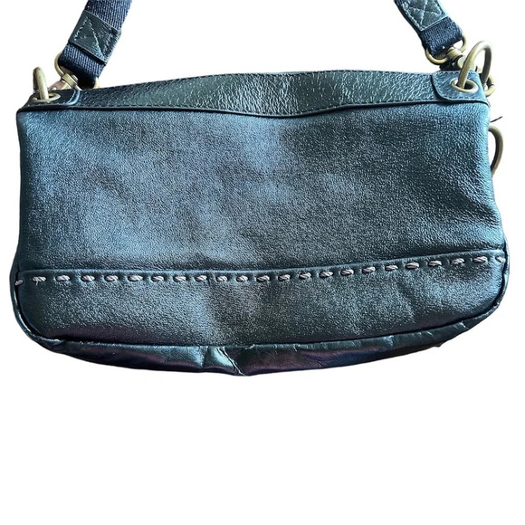 The Sak Black Leather Happy & Free Festival Crossbody Shoulder Bag - Picture 3 of 8